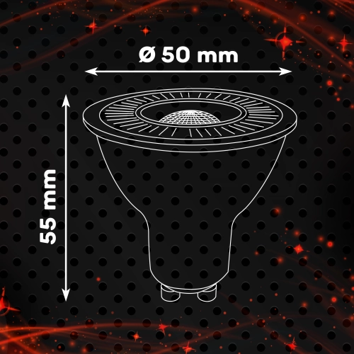 $ ŻARÓWKA GU10 LED SMD LEDline 5W NW 38st. 0493